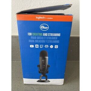 Blue Yeti Professional Multi-Pattern USB Condenser Microphone Blackout tested